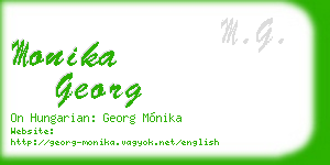 monika georg business card